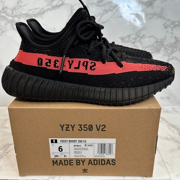 adidas Shoes - Adidas Yeezy Boost 350 V2 Core Black Red